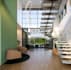 design luxury floating staircase, glass railing and modern stair visualization