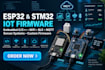 develop esp32 stm32 iot firmware, embedded c c wifi ble mqtt sensor systems