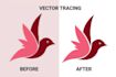 vector tracing, vector file, vector logo, vectorize image