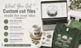 create custom svg png dxf cut files for cricut and glowforge