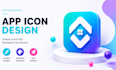 design exclusive app logo icon and splash screen