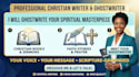 chriatain book writer, sermon, ghostwrite spiritual memoir prayer book ghostwrit