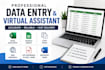 do accurate data entry, copy paste, web research and excel tasks