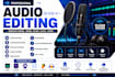 do audio editing remove background noise, fix clean your audio file
