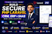 build secure PHP laravel CRM, erp and saas web application
