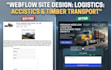 build a logging website, truck logistics website that convert with automation