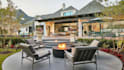 design elegant 3d terrace with pergola, deck, and lounge area