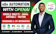 setup n8n automation with openai google sheets gmail airtable notion, webhooks