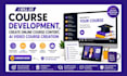do course development, create online course content, ai video course creation