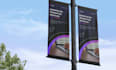 digital billboard banner ad design retractable banner roll up banner yard sign