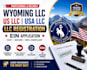 setup your wyoming llc, US llc, USA llc and help with ein application register