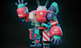 create, design 3d toy art, articulated doll, flexible model, 3d cute characters