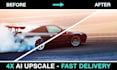 enhance and upscale your blurry images with professional tools