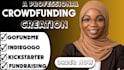 create your kickstarter or indiegogo crowdfunding campaign