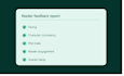 be your beta reader and provide detailed manuscript feedback