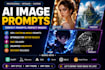 write professional ai image prompts for chatgpt, gemini