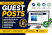 publish high authority guest posts on real websites