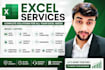 do accurate data entry, excel and web research