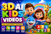 create 3d ai kids learning videos