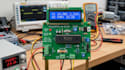 design pic16f877a digital voltmeter, ammeter pcb and lcd display system
