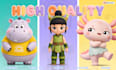 create cute 3d character modeling, cartoon characters and mascot for animation