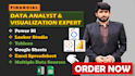 be financial data analyst and visualization expert with power bi, tableau looker