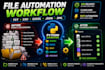 automate file processing, text processing and custom python scripts