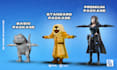 create 3d low poly character modeling, rigging and animation for game