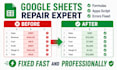 fix google sheets formulas, errors and apps script