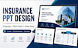 powerpoint insurance proposal presentation, pitch deck and sales deck design