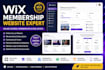 build wix membership website with online courses, community and subscriptions
