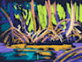 create colorful digital landscape illustrations in procreate