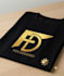 create luxury glitter logo