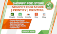 set up etsy print on demand store printiful printify shopify etsy pod store