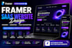 design a professional framer website for your saas or startup responsive website