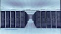 provide 3d server room design, server farm, IT server room, data center design
