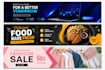 design clean and modern banners