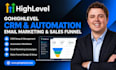 gohighlevel crm go high level automation gohighlevel email marketin sales funnel