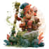 draw children illustration, fantasy character design