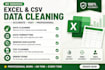 clean, format, organize, remove duplicates and fix excel or CSV data