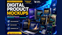 design digital product mockups for your brand
