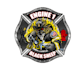 design creative firefighter t shirt logo