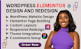 wordpress elementor website design website development woocommerce website