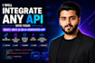integrate any apis and fix bugs in your react and python web app