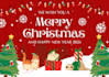 create premium christmas card and flyer design