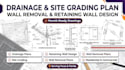 drainage and site grading plan wall removal and retaining wall texas florida