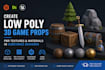 create low poly 3d game props, pbr textures and materials in substance designer