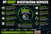 conduct osint investigations and background checks