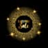 cerate luxury feminine beauty love, gold sale glitter logo