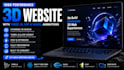 develop high performance 3d website with threejs, r3f and webgl animations